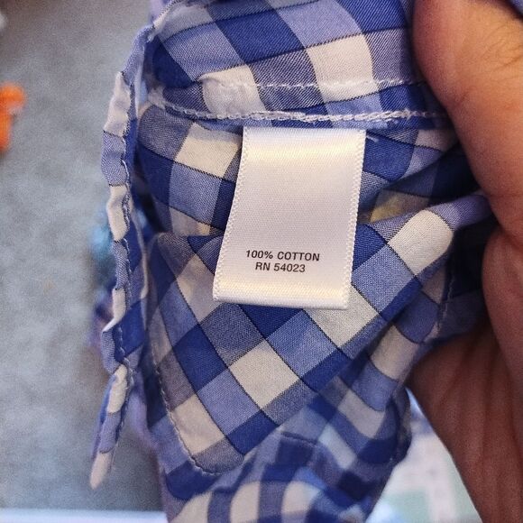 Banana Republic Gingham Button-Up Shirt XS - Picture 6 of 7